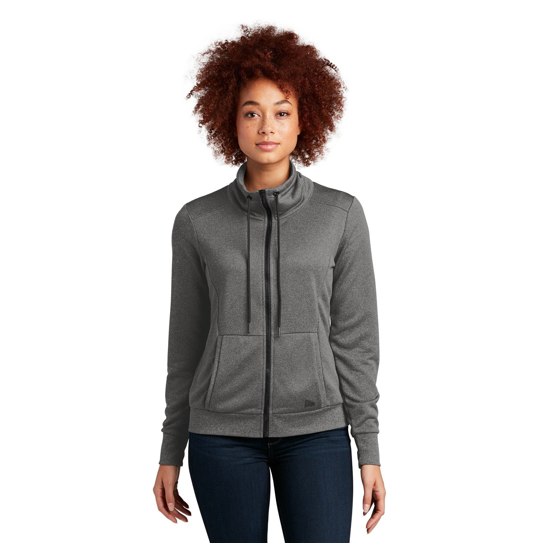 New Era-New Era® Women's Performance Terry Full-Zip Cowl LNEA530-MedTech-3